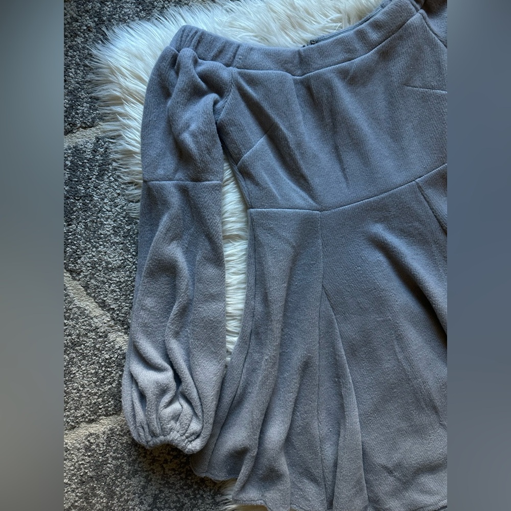 NEW fleece knit mini dress - Picture 4 of 10